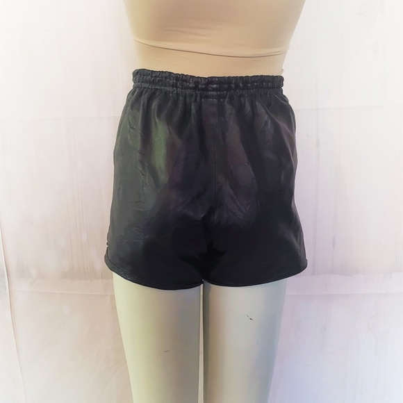 Chloé Leather Shorts Lambskin Black Made in France 38 - Picture 5 of 8